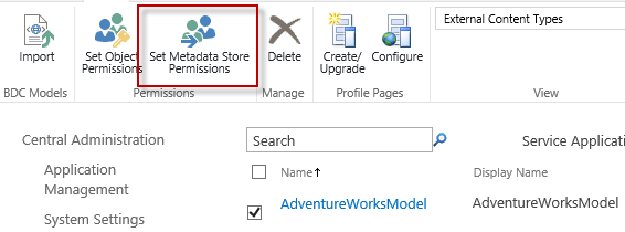 Set metadata store permission in SharePoint 2013