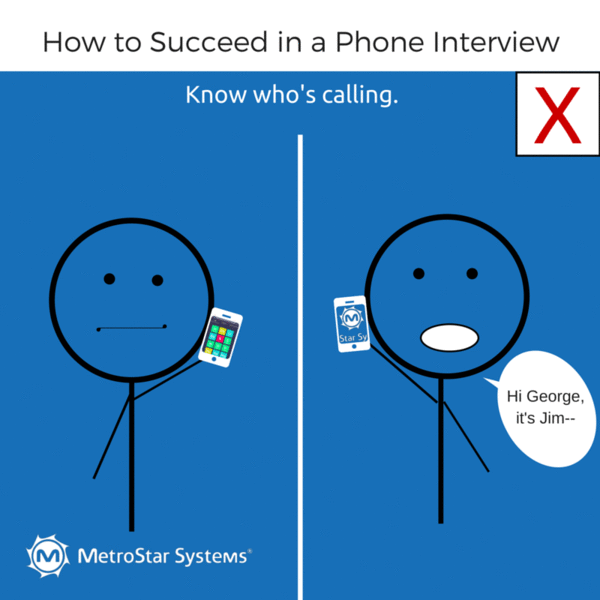 Phone Interview Tips - Know who is calling