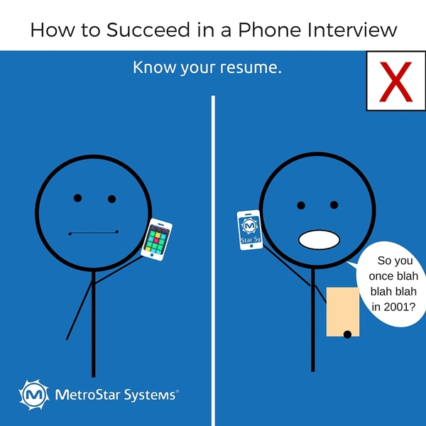 Phone Interview Tips - Know your resume