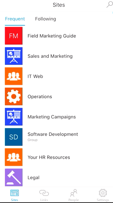 SharePoint Mobile App Site