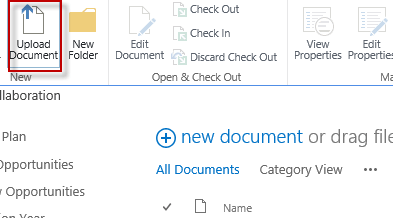 Excel Upload Document
