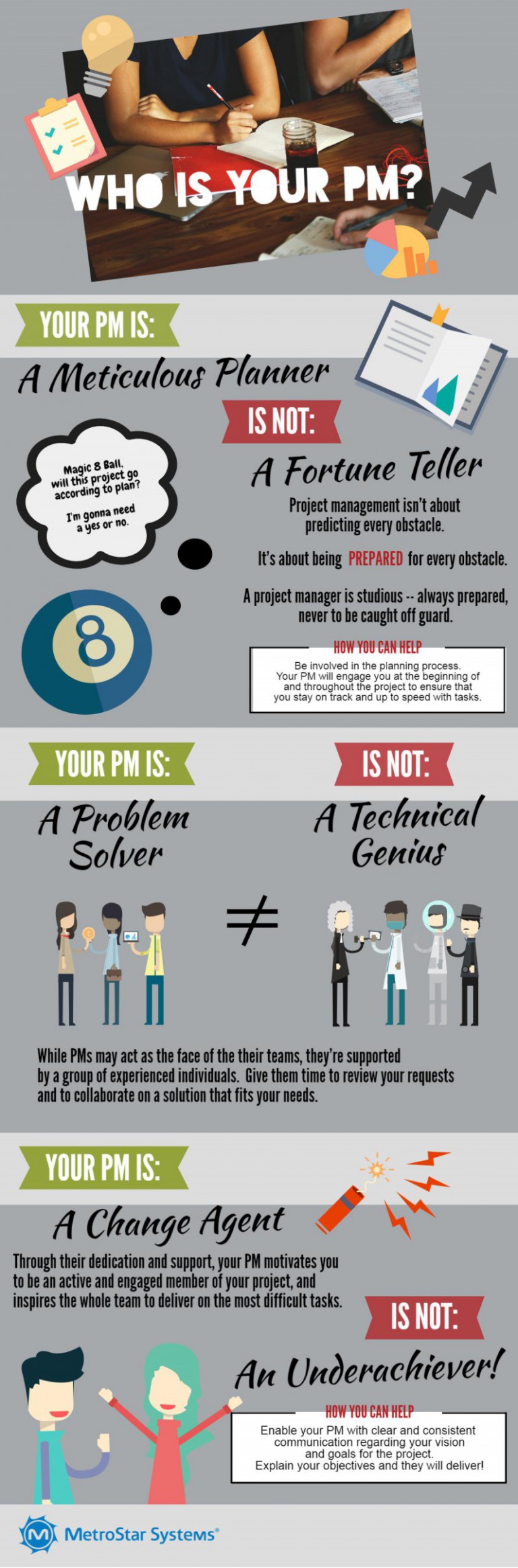 Project Managers role Infographic
