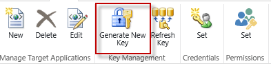 SharePoint 2013 Generate New Key