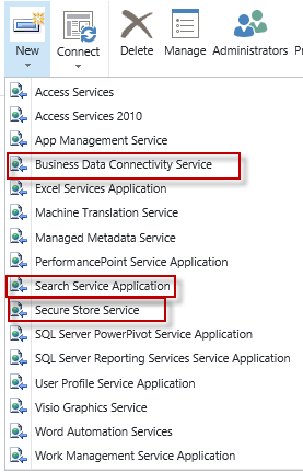 SharePoint 2013 Select Services