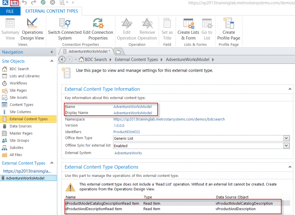 View created operations in SharePoint 2013