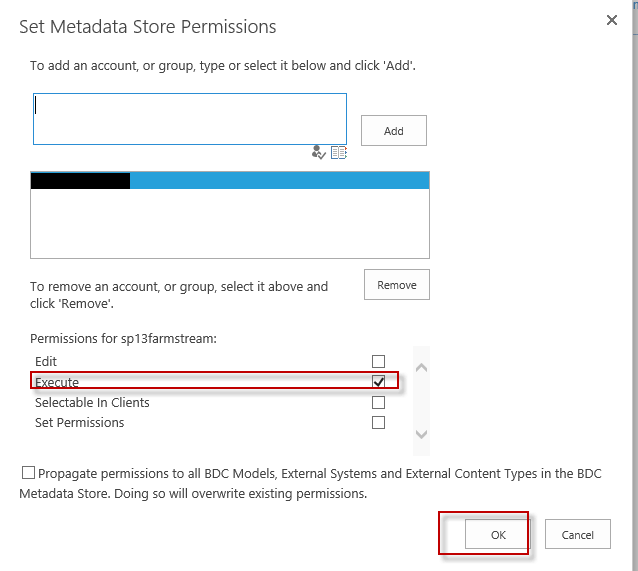 Set execute permissions in SharePoint 2013